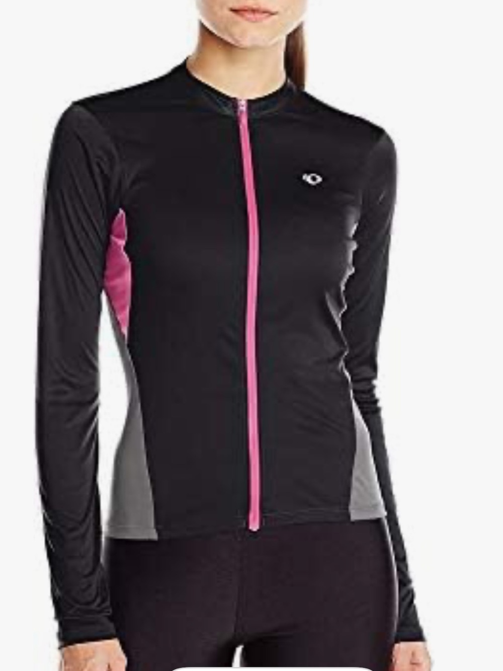 Pearl Izumi select Women's Black Pink and Gray Full-Zip Cycling Jersey XL